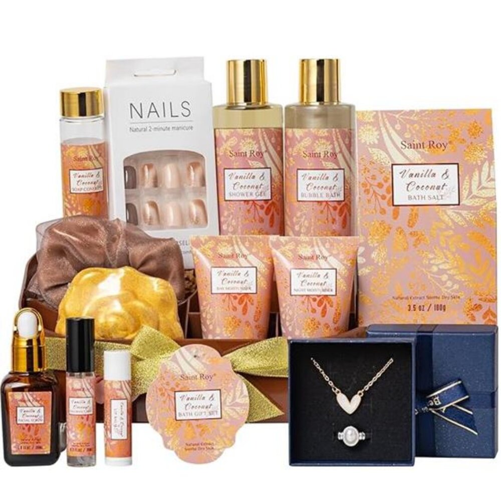 Luxury Gifts for Women, 16 Pcs Spa Giftsā for Woman of Coconut Vanilla Scents - Picture 7 of 7